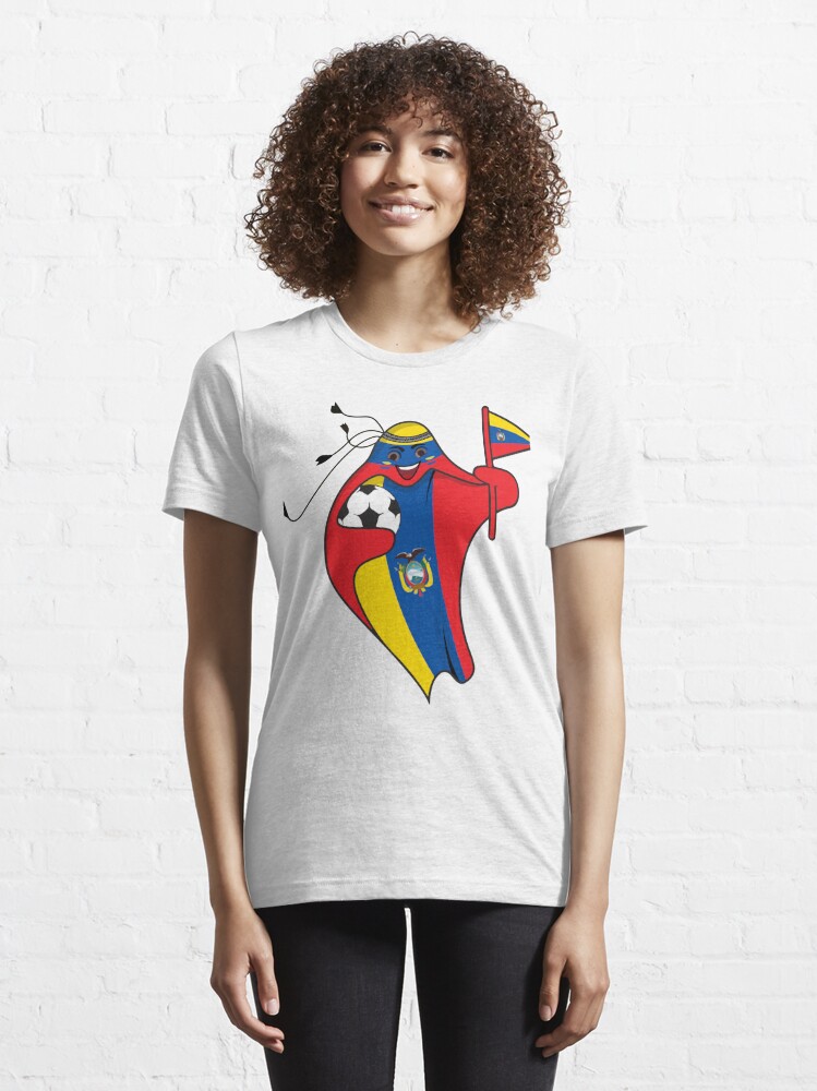 Mascot World Cup 2022 National Ecuador Soccer, Retro Ecuador Football, Ecuador  Jersey Soccer' Essential T-Shirt for Sale by amreenshanley