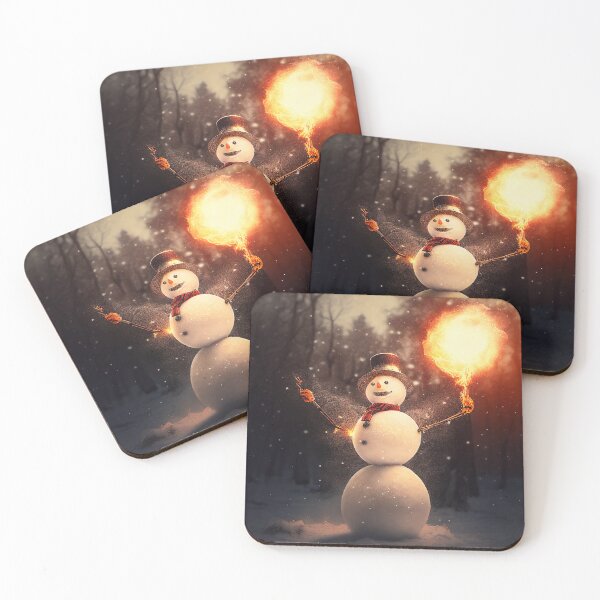 Item preview, Snowman holding torch designed and sold by mikecosper.