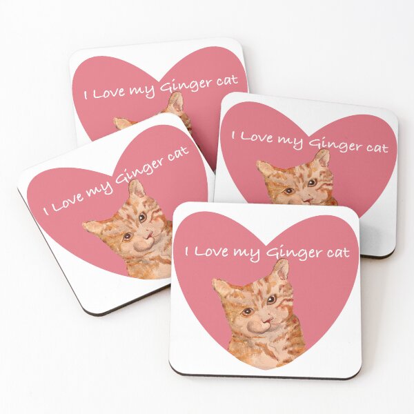 Item preview, I Love my Ginger Cat designed and sold by Janpaints22.