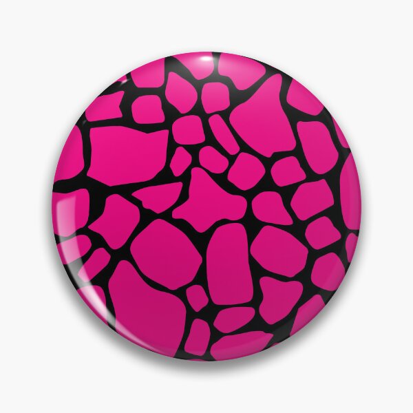 Item preview, Jirafa Estampado animal Rosa fuerte Patrón negro designed and sold by StudioArt63.