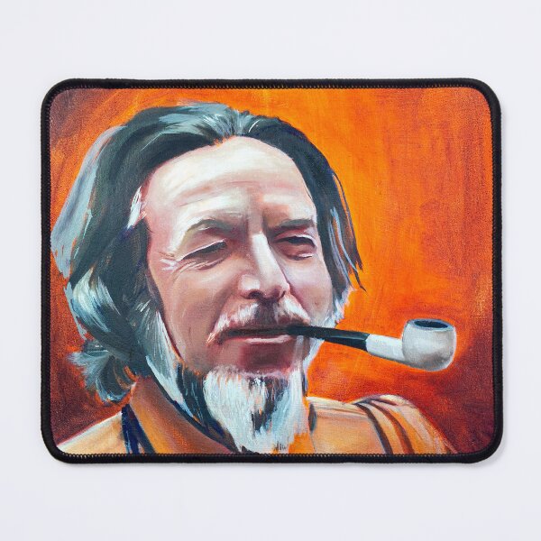 Aperçu de l'œuvre Alan Watts | Peinture d'Alan Watts créée et vendue par Jacob la Cour.