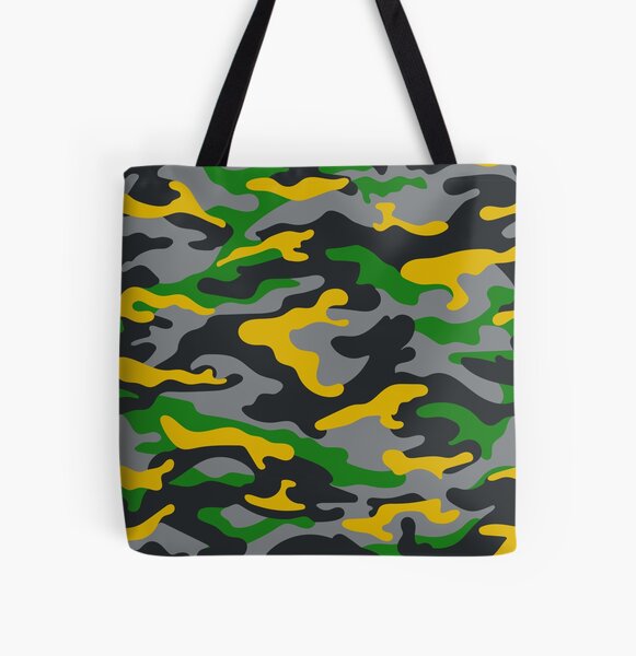 Vintage Camouflage Duffel Bag Tote Camo Hunting Fatigues 