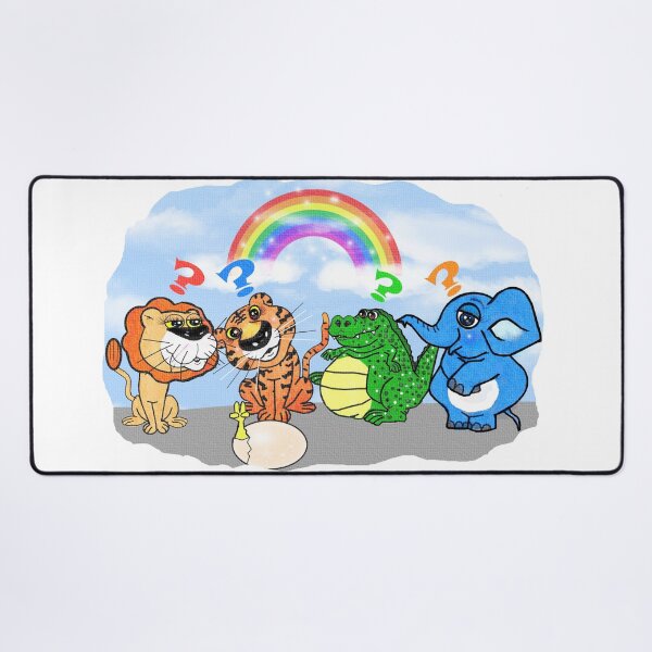 Item preview, Cute animals (tiger, lion, alligator and elephant) - whose egg ?  designed and sold by Shirley cute art .