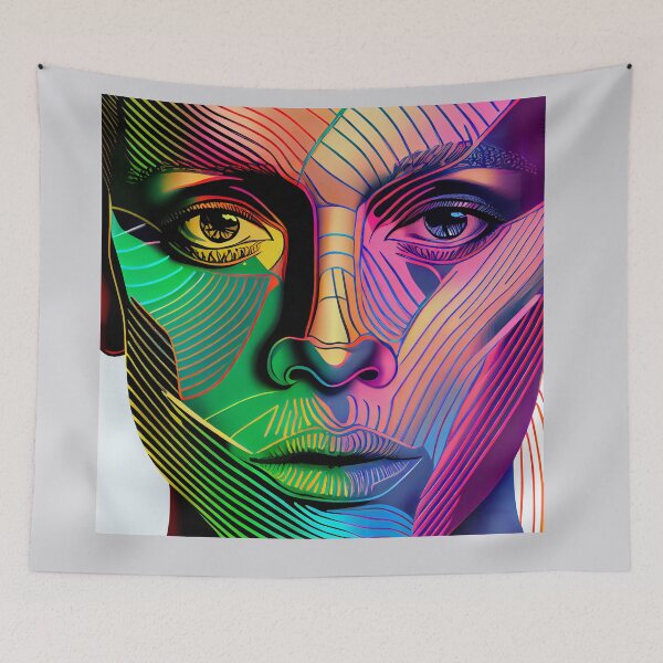 Item preview, Multi Color Face designed and sold by ljgift.