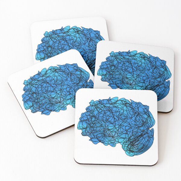 Item preview, Blue Colorful Mental Health Psychology Psych Brain Cerebral Cerebrum Cortex Neuro Neuroscience designed and sold by hopecope.