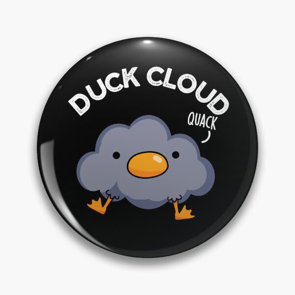 Item preview, Duck Cloud Funny Weather Puns(Dark BG) designed and sold by punnybone.
