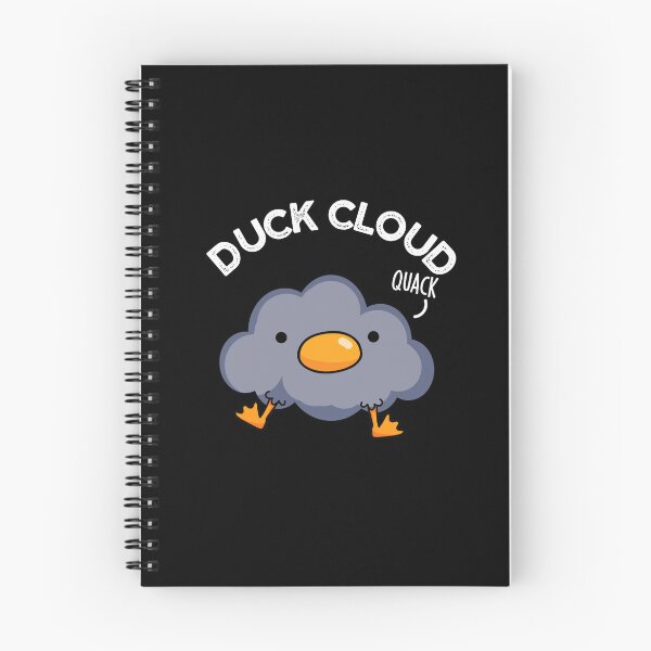 Item preview, Duck Cloud Funny Weather Puns(Dark BG) designed and sold by punnybone.