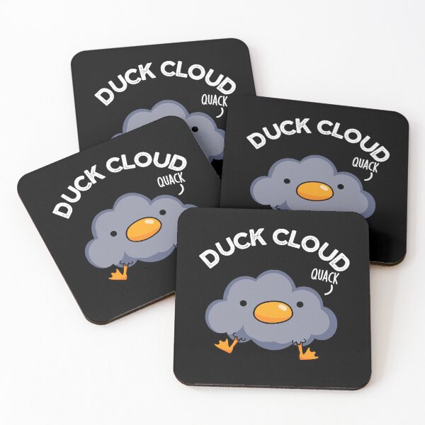 Item preview, Duck Cloud Funny Weather Puns(Dark BG) designed and sold by punnybone.