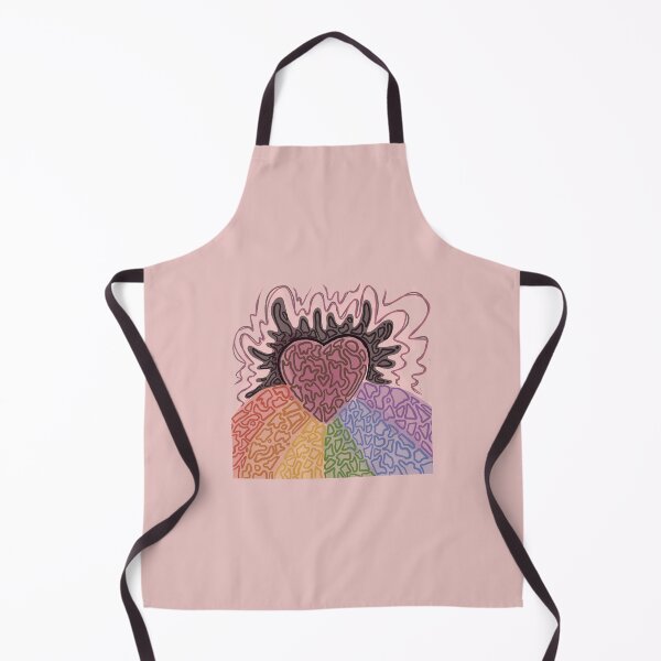 Item preview, funky beautiful heart rainbow patterned designed and sold by strawbsurprise.