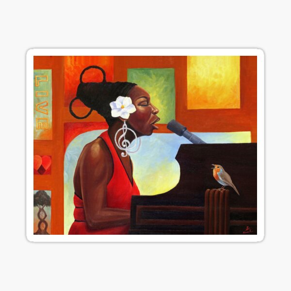 Item preview, Songbird (Nina Simone) designed and sold by kavionart.