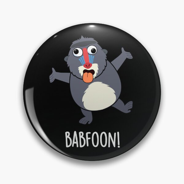 Item preview, Bab-foon Baffoon Funny Baboon Puns (Dark BG) designed and sold by punnybone.