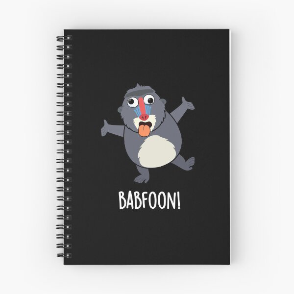 Item preview, Bab-foon Baffoon Funny Baboon Puns (Dark BG) designed and sold by punnybone.