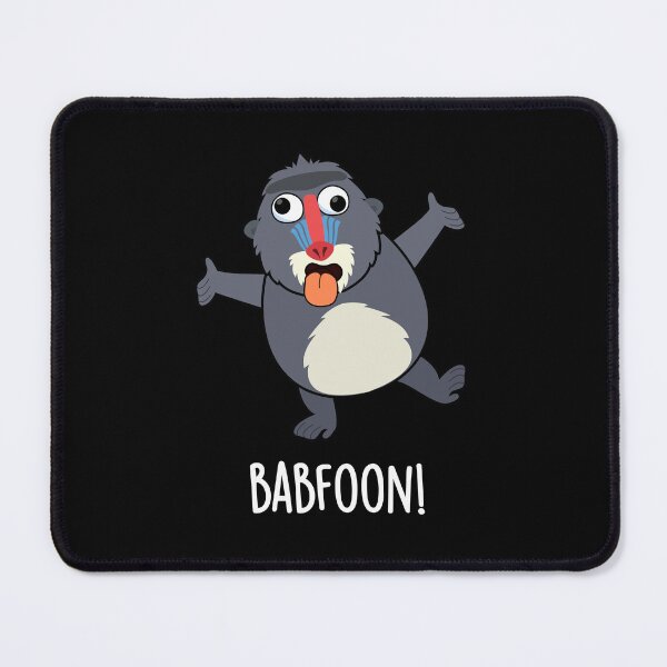 Item preview, Bab-foon Baffoon Funny Baboon Puns (Dark BG) designed and sold by punnybone.