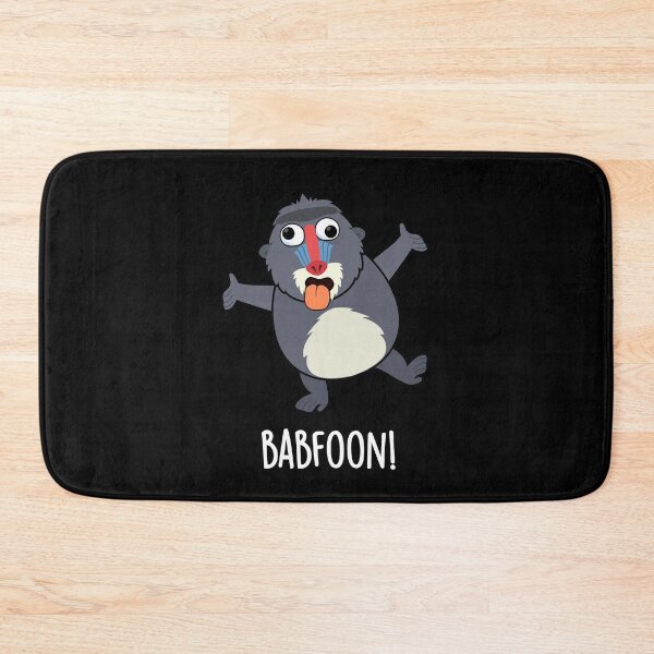 Item preview, Bab-foon Baffoon Funny Baboon Puns (Dark BG) designed and sold by punnybone.