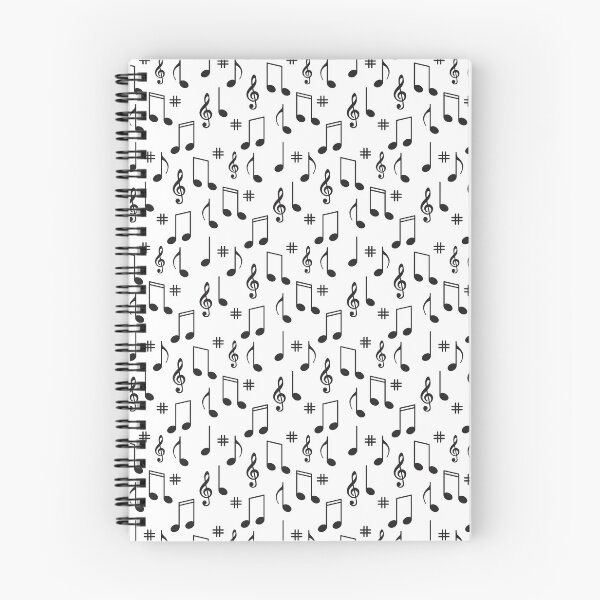 Item preview, Retro Music Notes Pattern designed and sold by Moonshine Paradise.