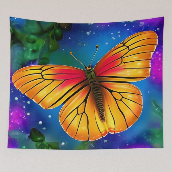 Item preview, Most beautiful butterfly with magical nature wallpaper designed and sold by The Love Quill.