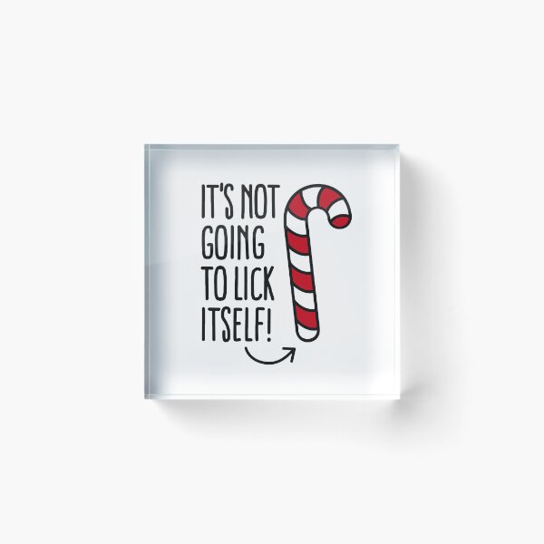 Item preview, It’s not going to lick itself (candy cane) designed and sold by LaundryFactory.