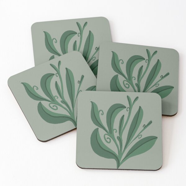 Item preview, leafy floral plant growing garden green designed and sold by strawbsurprise.