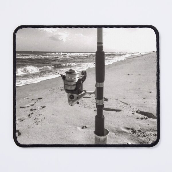 Item preview, Surf fishing in black and white  designed and sold by CoolShirtDepot.