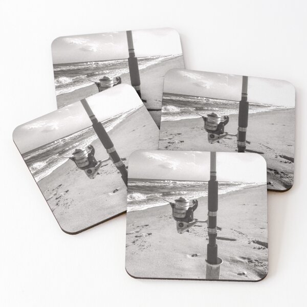 Item preview, Surf fishing in black and white  designed and sold by CoolShirtDepot.
