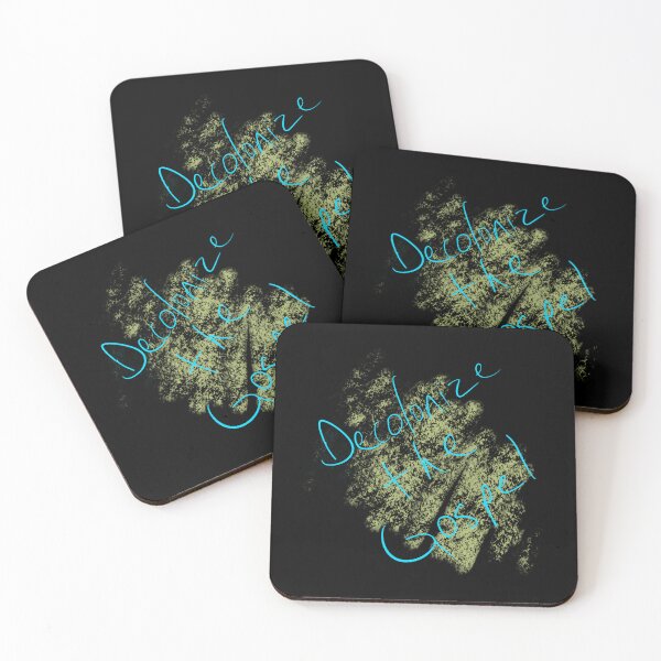 Item preview, Decolonize the Gospel Teal Text with Yellow Pattern - Decolonization designed and sold by jolabrese.