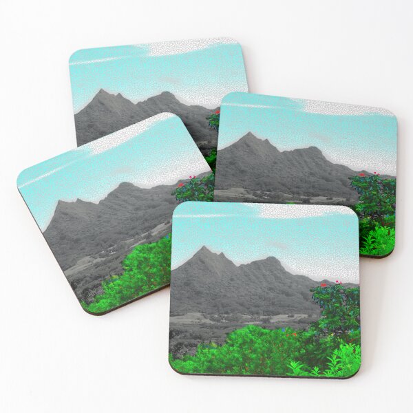 Item preview, Olomana from Pali Lookout, Oahu, Hawaii designed and sold by NJartbyNJacobson.