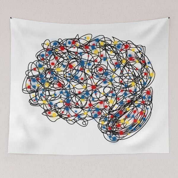 Item preview, Psychology Psych Holiday Christmas Festive Lights Neurons Neurology Neuroanatomy designed and sold by hopecope.