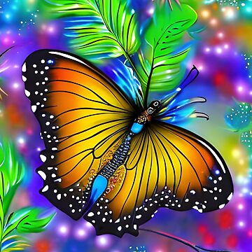 Most beautiful butterfly with magical nature wallpaper Art Board Print for Sale by The Love Quill Redbubble