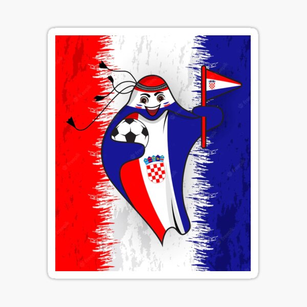 "Mascot World Cup 2022 National Croatia Soccer, Retro Croatia Football