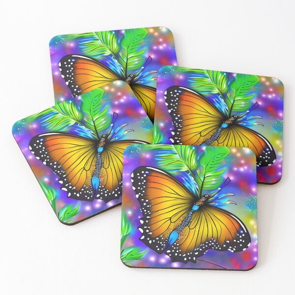 Item preview, Most beautiful butterfly with magical nature wallpaper designed and sold by The Love Quill.