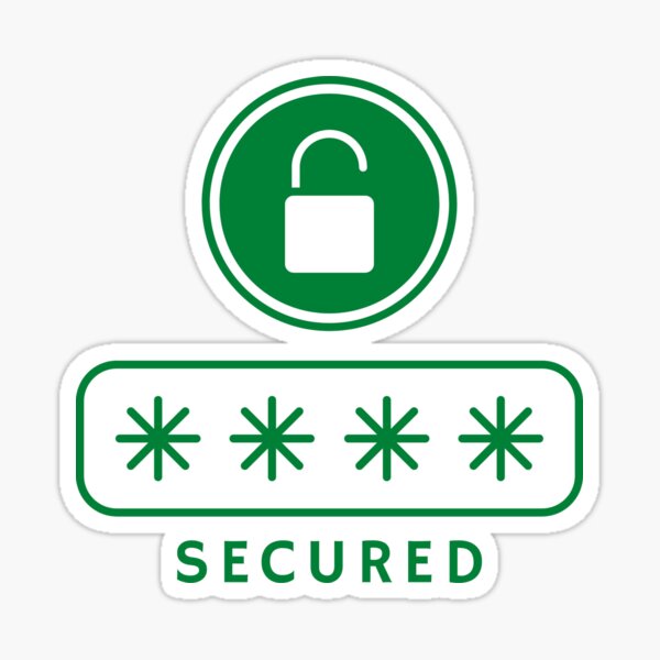 Be secured Sticker