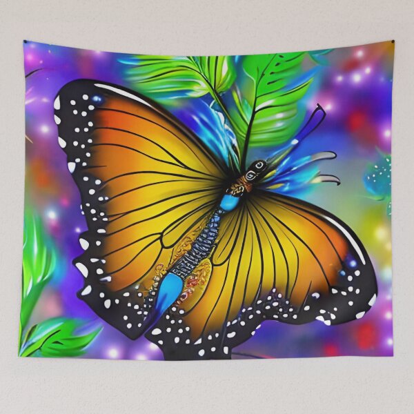 Item preview, Most beautiful butterfly with magical nature wallpaper designed and sold by The Love Quill.