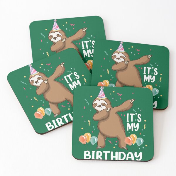 Item preview, Sloth Its My Birthday Funny Dabbing Sloth Birthday Boys Girls designed and sold by Akshajwhetstone.