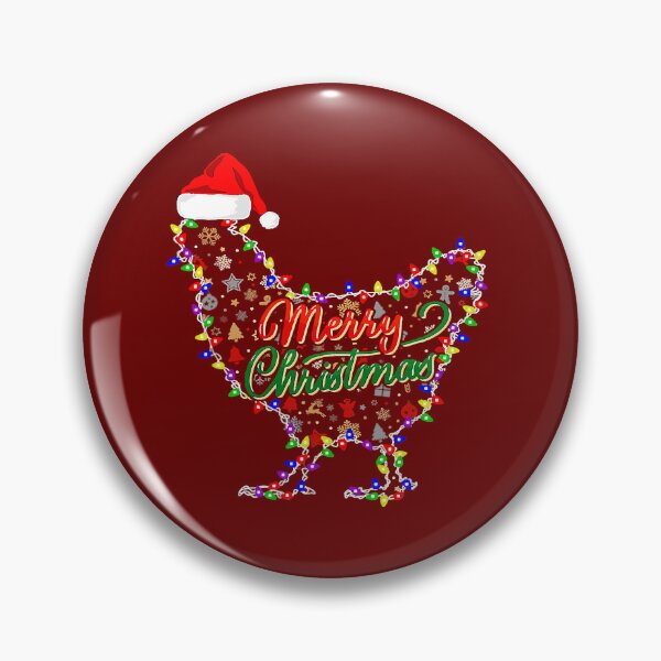 Item preview, Merry Christmas Chicken Funny Chicken Santa Hat Lights Xmas358 designed and sold by Akshajwhetstone.