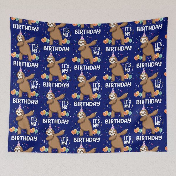 Item preview, Sloth Its My Birthday Funny Dabbing Sloth Birthday Boys Girls designed and sold by Akshajwhetstone.