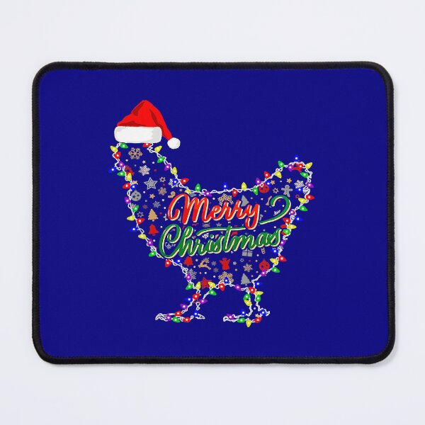 Item preview, Merry Christmas Chicken Funny Chicken Santa Hat Lights Xmas358 designed and sold by Akshajwhetstone.