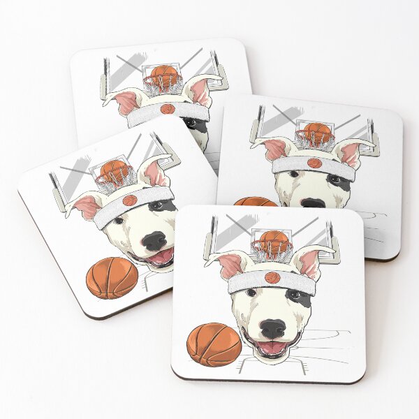 Item preview, Bull Terrier Basketball Dog Lovers Basketball Player 387 designed and sold by Akshajwhetstone.