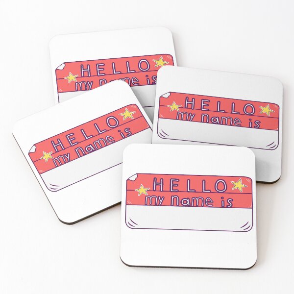 Item preview, Hello My Name is... (red) designed and sold by okkayve.
