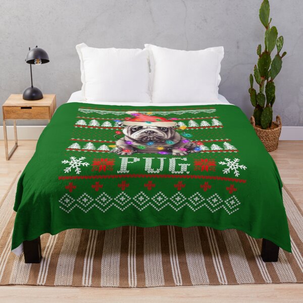 Item preview, Pug ugly christmas sweater - Pug Dog lover xmas ugly pajama - Pug through the snow designed and sold by wear4gamers.