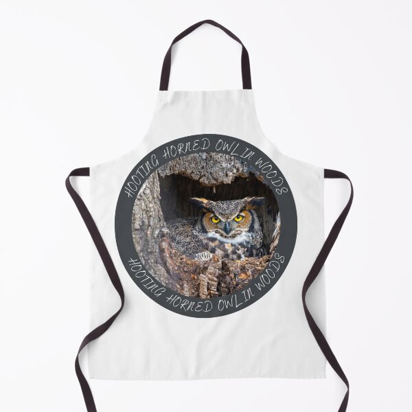 Item preview, Hooting Horned Owl In Woods designed and sold by Quirky Dez.