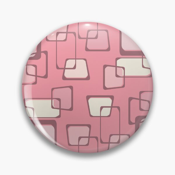 Item preview, Skewed Squares Midcentury Pattern Pink Vanilla designed and sold by thepixelgarden.
