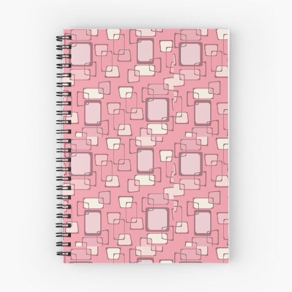 Item preview, Skewed Squares Midcentury Pattern Pink Vanilla designed and sold by thepixelgarden.