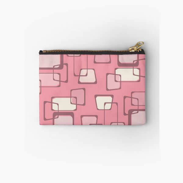 Item preview, Skewed Squares Midcentury Pattern Pink Vanilla designed and sold by thepixelgarden.