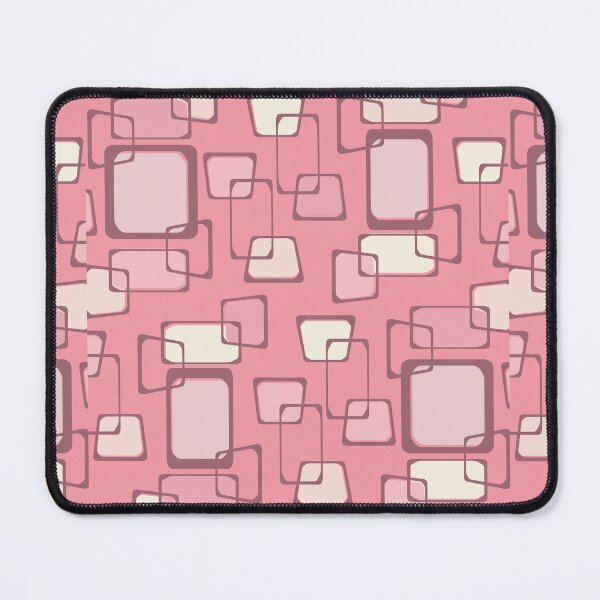 Item preview, Skewed Squares Midcentury Pattern Pink Vanilla designed and sold by thepixelgarden.