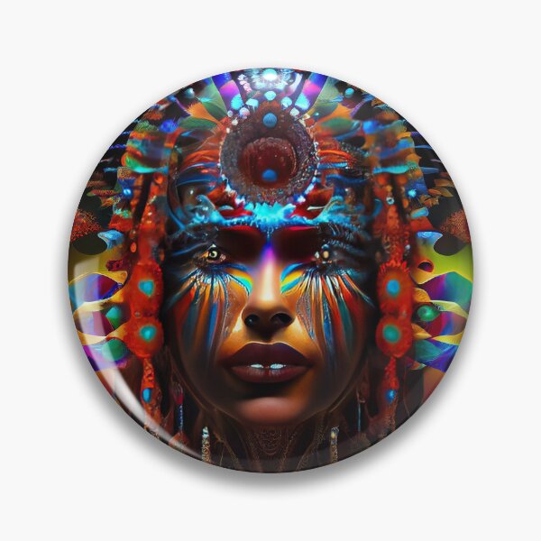 Artikelvorschau, Einheimische Göttin DMT Art entworfen und verkauft von Mystikos Art.