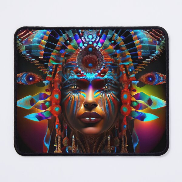 Artikelvorschau, Einheimische Göttin DMT Art entworfen und verkauft von Mystikos Art.