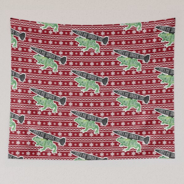 Item preview, Meet Me Under the Missile Toad Christmas Sweater Design designed and sold by hitechmom.