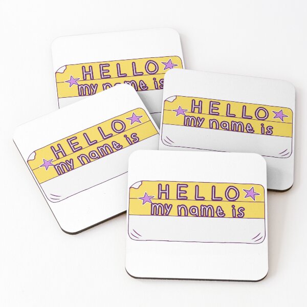Item preview, Hello My Name is... (yellow) designed and sold by okkayve.