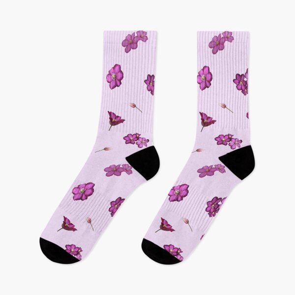 Item preview, Pink Clematis Flowers Pattern designed and sold by AloraDawnEve.
