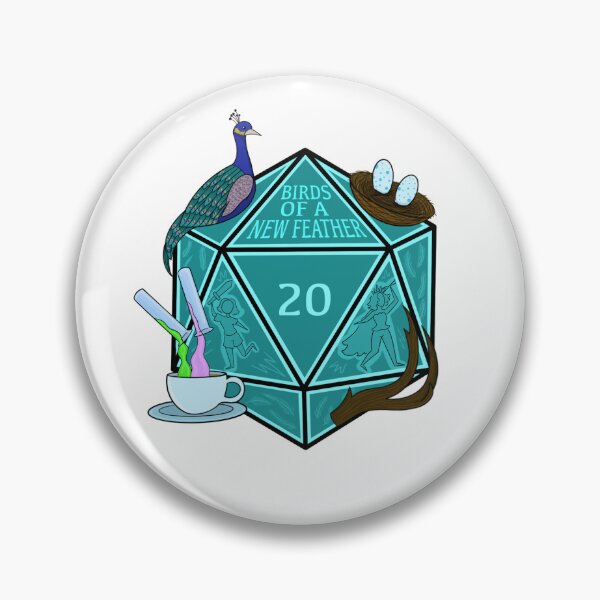 Item preview, Lady Chirp Featherfowl D20 designed and sold by citrinecreates.